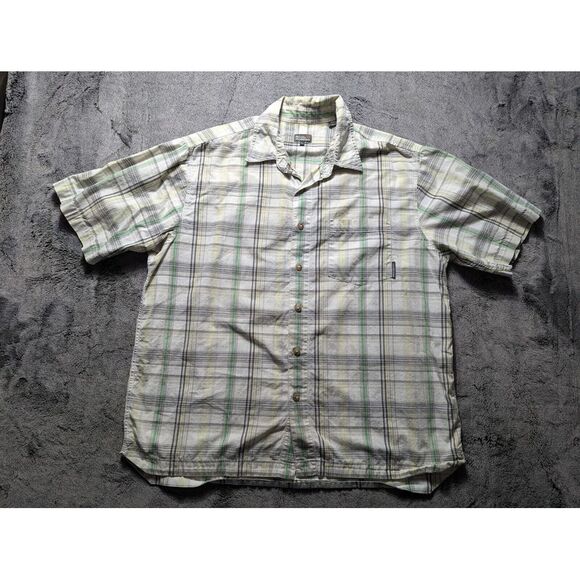 Royal Robbins Short Sleeve Button Up Shirt Men's Size Large Plaid - Picture 1 of 13